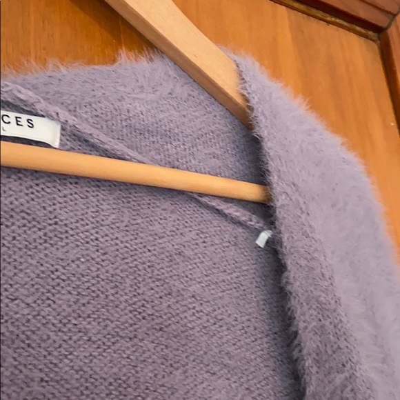 ASOS PIECES FLUFFY CARDIGAN sz L - Picture 4 of 6